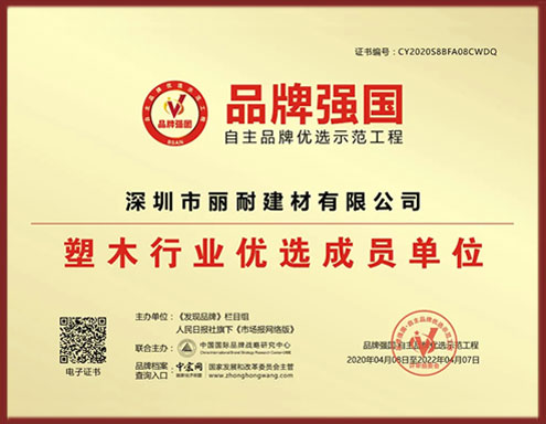 恭喜丽耐入选品牌强国示范工程